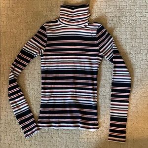Billabong striped turtleneck